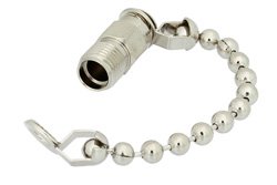 PE6119 - SMA Female Non-Shorting Dust Cap With 2.5 Inch Chain