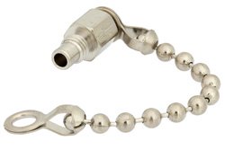 PE6124 - SMC Jack Non-Shorting Dust Cap With 2.5 Inch Chain