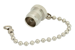 PE6136 - TNC Female Shorting Dust Cap With 4 Inch Chain