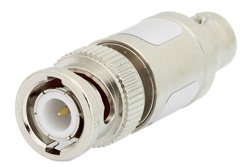 PE7000-30 - 30 dB Fixed Attenuator, BNC Male to BNC Female Brass Nickel Body Rated to 1 Watt Up to 2 GHz