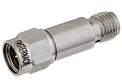 PE7005-30 - 30 dB Fixed Attenuator, SMA Male to SMA Female Passivated Stainless Steel Body Rated to 2 Watts Up to 18 GHz