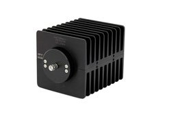 PE7022-30 - 30 dB Fixed Attenuator, SMA Male To SMA Female Directional Black Anodized Aluminum Heatsink Body Rated To 100 Watts Up To 1.5 GHz