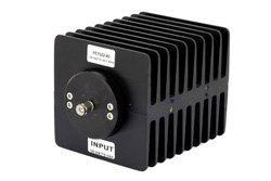 PE7022-40 - 40 dB Fixed Attenuator, SMA Male To SMA Female Directional Black Anodized Aluminum Heatsink Body Rated To 100 Watts Up To 1.5 GHz