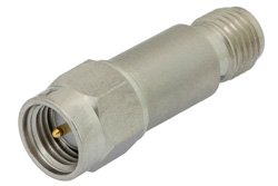 PE7045-40 - 40 dB Fixed Attenuator, SMA Male to SMA Female Passivated Stainless Steel Body Rated to 2 Watts Up to 12.4 GHz