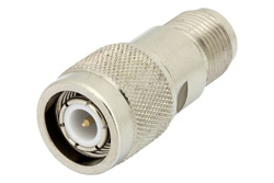 PE7051-3 - 3 dB Fixed Attenuator, TNC Male to TNC Female Brass Nickel Body Rated to 2 Watts Up to 12.4 GHz