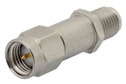 PE7087-30 - 30 dB Fixed Attenuator, SMA Male to SMA Female Passivated Stainless Steel Body Rated to 2 Watts Up to 26 GHz