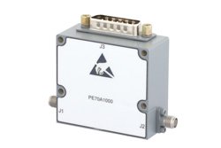 PE70A1000 - Voltage Variable PIN Diode Attenuator, 0 to 40 dB, 400 MHz to 6 GHz, SMA, 15-Pin D-Subminiature Control
