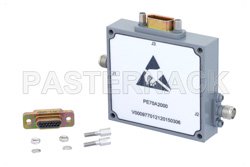 PE70A2000 - Voltage Variable PIN Diode Attenuator, 0 to 60 dB, 2 GHz to 4 GHz, SMA, 15-Pin D-Subminiature Control