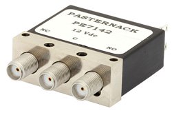 PE7142 - SPDT Electromechanical Relay Failsafe Switch, DC to 18 GHz, up to 85W, 12V, SMA