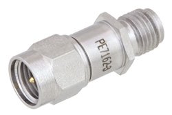 PE7162-3 - 3 dB Fixed Attenuator, SMA Male to SMA Female Passivated Stainless Steel Body Rated to 2 Watts Up to 6 GHz