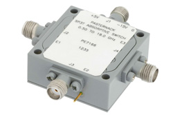 PE7166 - SMA SP3T PIN Diode Switch Operating From 500 MHz to 18 GHz Up To +20 dBm