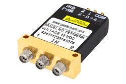 SPDT Electromechanical Relay Switch DC to 40 GHz, 2.92mm, 10 Watts, 12V Control with Indicators, Failsafe, TTL