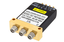 SPDT Electromechanical Relay Switch DC to 40 GHz, 2.92mm, 10 Watts, 28V Control with Indicators, Latching, TTL