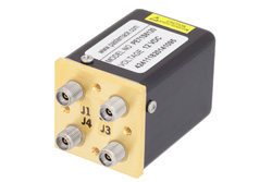 Transfer Electromechanical Relay Switch DC to 40 GHz, 2.92mm, 10 Watts, 12V Control with Indicators, Failsafe, TTL