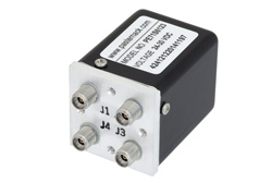 PE71S6123 - Transfer Electromechanical Relay Latching Switch, DC to 40 GHz, 5W, 28V Self Cut Off, Diodes, 2.92mm