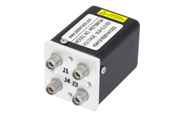 Transfer Electromechanical Relay Switch DC to 40 GHz, 2.92mm, 10 Watts, 12V Control with Indicators, Latching, TTL