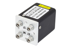 Transfer Electromechanical Relay Switch DC to 40 GHz, 2.92mm, 10 Watts, 28V Control with Indicators, Latching, TTL