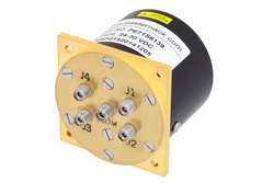SP4T Electromechanical Relay Switch DC to 40 GHz, 2.92mm, 10 Watts, 28V Control with Latching