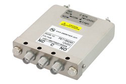 PE71S6295 - SPDT Electromechanical Relay Failsafe Switch, Terminated, DC to 22 GHz, 20W, 12V TTL, Indicators, SMA