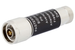 PE7390-3 - 3 dB Fixed Attenuator, N Male to N Female Aluminum Body Rated to 5 Watts Up to 3 GHz