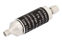 PE7391-20 - 20 dB Fixed Attenuator, SMA Male to SMA Female Aluminum Body Rated to 5 Watts Up to 3 GHz
