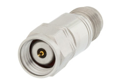 PE7403-6 - 6 dB Fixed Attenuator, 1.85mm Male to 1.85mm Female Passivated Stainless Steel Body Rated to 1 Watt Up to 65 GHz
