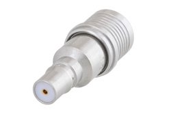 PE7AP1002-1 - 1 dB Fixed Attenuator, QMA Male to QMA Female Brass Tri-Metal Body Rated to 1 Watt Up to 6 GHz