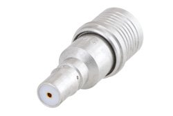 PE7AP1002-2 - 2 dB Fixed Attenuator, QMA Male to QMA Female Brass Tri-Metal Body Rated to 1 Watt Up to 6 GHz