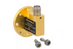 PE80T3004 - Zero Biased Q Band Waveguide Detector, WR-22, Negative Video Out, 33 GHz to 50 GHz, UG-383/U Round Cover Flange