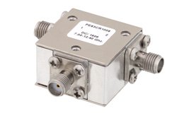 PE83CR1008 - High Power Circulator With 20 dB Isolation From 7 GHz to 12.4 GHz, 50 Watts And SMA Female