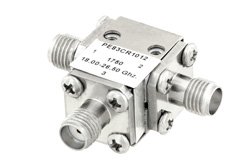 PE83CR1012 - High Power Circulator With 17 dB Isolation From 18 GHz to 26.5 GHz, 50 Watts And SMA Female