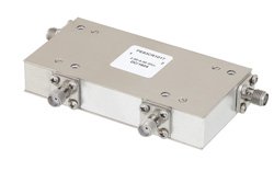 PE83CR1017 - Dual Junction Circulator with 40 dB Isolation from 2 GHz to 4 GHz, 50 Watts and SMA Female