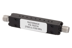 PE8744 - 9 Section Bandpass Filter With 2.92mm Female Connectors Operating From 27.5 GHz to 31 GHz With a 3.5 GHz Passband