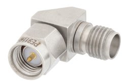 PE91149 - SMA Male to SMA Female Miter Right Angle Adapter