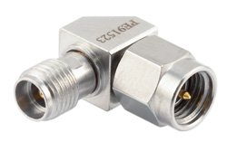 PE91523 - 3.5mm Male to 3.5mm Female Miter Right Angle Adapter