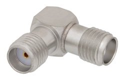 PE9485 - SMA Female to SMA Female Right Angle Adapter