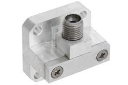 PE9827 - WR-34 Square Cover Flange to 2.92mm Female Waveguide to Coax Adapter Operating from 22 GHz to 33 GHz