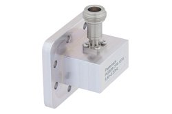 PE9838 - WR-137 CPR-137G Grooved Flange to N Female Waveguide to Coax Adapter Operating from 5.85 GHz to 8.2 GHz