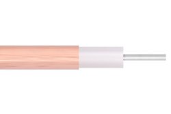 PECX001 - Low Loss .047 Semi-Rigid Coax Cable, Copper Outer Conductor, Microporous PTFE 76.5 pct VoP Dielectric, Straight Sections