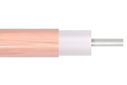 PECX007 - Low Loss .141 Semi-Rigid Coax Cable, Copper Outer Conductor, Microporous PTFE 76.5 pct VoP Dielectric, Straight Sections