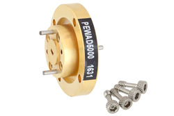 PEWAD5000 - WR-10 Waveguide Bulkhead Adapter UG-387/U-Mod Round Cover Flange, 75 GHz to 110 GHz