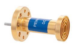 PEWAN1072 - WR-12 Waveguide Wide Angle Scalar Feed Horn Antenna Operating from 72 GHz to 82 GHz with a Nominal 10 dBi Gain with UG-385/U Round Cover Fla
