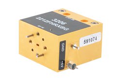 PEWGA3206 - 5.5 dB Low Noise Amplifier (LNA), 75 to 110 GHz Frequencies in W Band, WR-10 Waveguide connectors with UG-387/U-Mod Flanges, 30 dB Gain