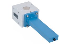 PEWIR1006 - WR-112 Waveguide Isolator from 7.05 GHz to 10 GHz, 18 dB Typical Isolation, UG-138/U Cover Flange