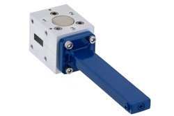 PEWIR1010 - WR-42 Waveguide Isolator from 18 GHz to 26.5 GHz, 18 dB Typical Isolation, UG-597/U Cover Flange