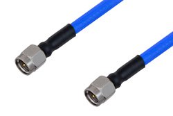 SMA Male to SMA Male Cable Using PE-141FLEX Coax, RoHS